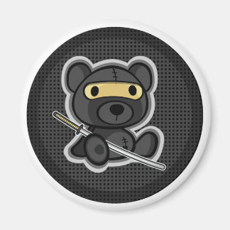 Cute nalle ninja samurai warrior magnet