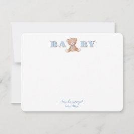 Cute Nalle Pojke - tackkort Tack Kort