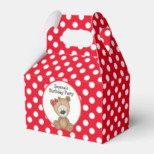 Cute Nalle Polka dots födelsedag Presentaskar