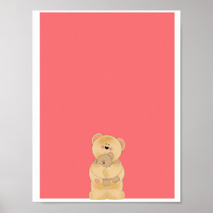 Cute nalle poster