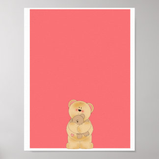 Cute nalle poster