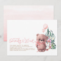 Cute Nalle Rosa Barly Wait Girl Baby Shower