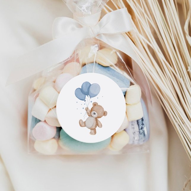 Cute Nalle Runt Klistermärke (Skapare uppladdad)