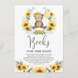 Cute Nalle Solros Greenery Bokar för Baby Tilläggskort