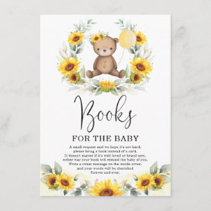 Cute Nalle Solros Greenery Bokar för Baby Tilläggskort