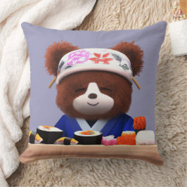 Cute Nalle Sushi Chef Kudde