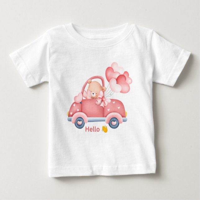 Cute nalle t shirt för barn (Framsida)