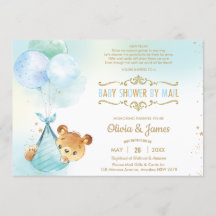 Cute Nalle Virtuell Baby Shower by Mail Boy