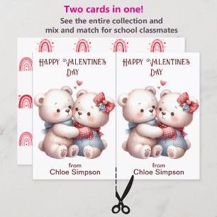 Cute Nalles Barn Valentine Classroom Card Vykort