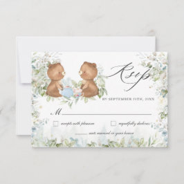 Cute Nalles High Tea Party Twillingar Baby Shower OSA Kort