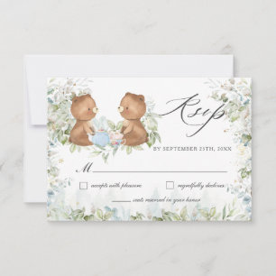 Cute Nalles High Tea Party Twillingar Baby Shower OSA Kort