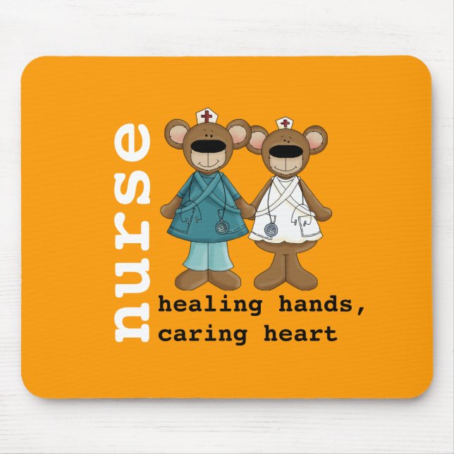 Cute Nalles Nurse Apprecision Gift Musmatta (Framsidan)