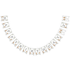 Cute Nalles Tea Party 2:a födelsedag 2-dekretet  Vimplar