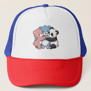 Cute Nalles with Panda Keps