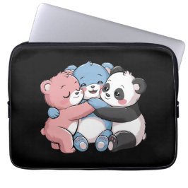 Cute Nalles with Panda Laptop Fodral