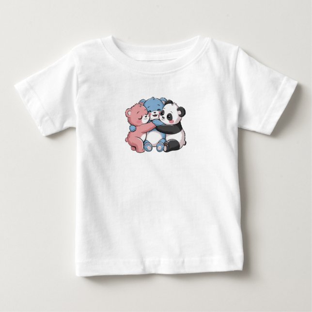 Cute Nalles with Panda T Shirt (Framsida)