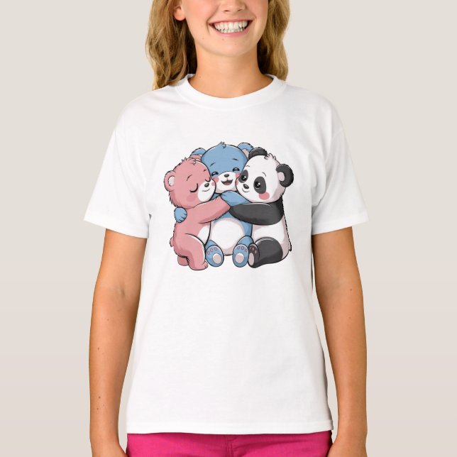 Cute Nalles with Panda T Shirt (Framsida)