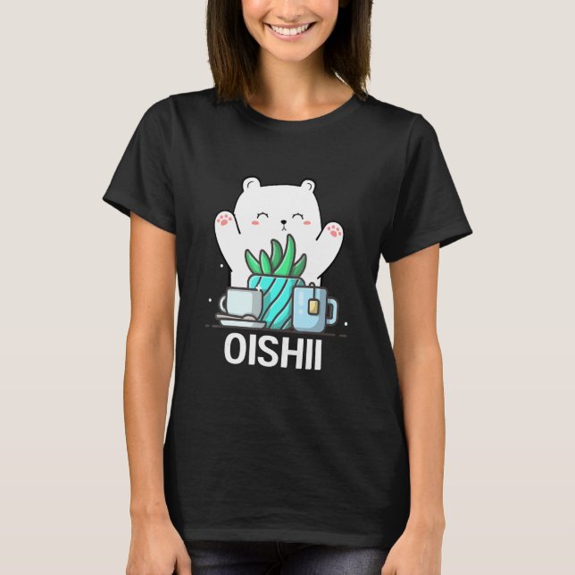 Cute Namaste Bear Do Yoga Gardening  Coffee T Shirt (Framsida)