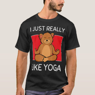 Cute Namaste Björn... Verkligen som Yoga Pilates T Shirt
