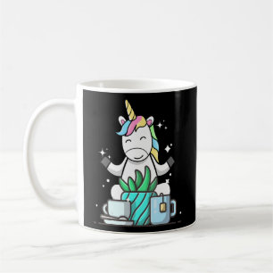 Cute Namaste Unicorn Do Yoga kaffe Kaffemugg