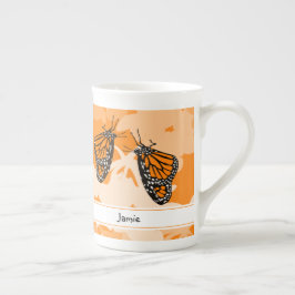 Cute Named Orange Monarch Butterflies Benporslin Mugg