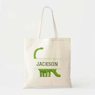 Cute Namn Personlig Dinosaur Tygkasse