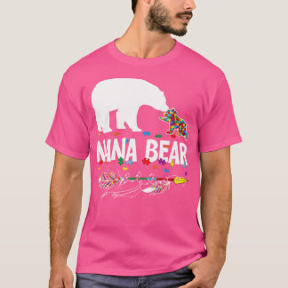 Cute Nana Bear Autism Awareness Shirt Autistic Fam T