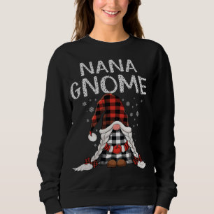 Cute nana Gnomes check red Play mönster jul T Shirt