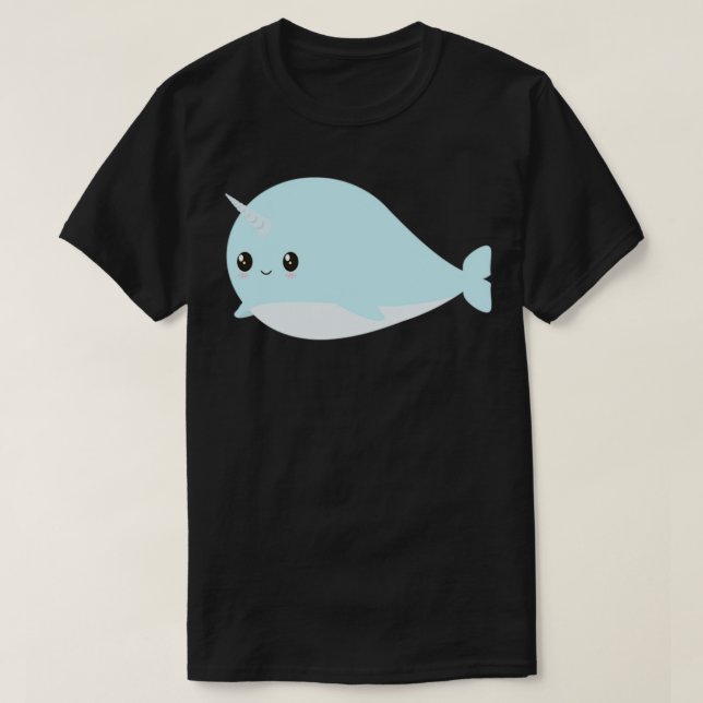 Cute Narwahl T Shirt (Design framsida)