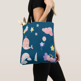 Cute Narwhal Fish Unicorn Rainbow Sea Birthday Tygkasse