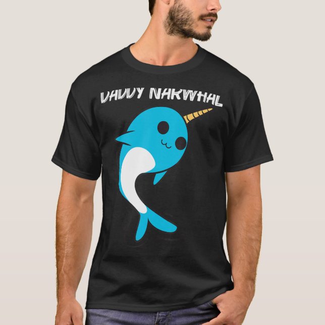 Cute Narwhal För manar Boys Narwhale Narwhal Tusk T Shirt (Framsida)