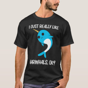 Cute Narwhal För manar Women Narwhale Narwhal Tusk T Shirt