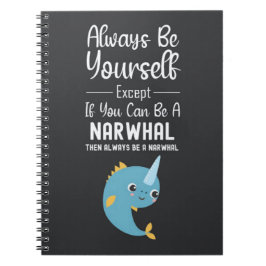 Cute Narwhal Lover Gifts Animal Ocean Life Whale Anteckningsbok