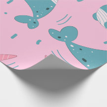 Cute Narwhal Mönster