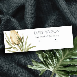 Cute Native Banksia Blommigt Stud Earring Visning Mini Visitkort