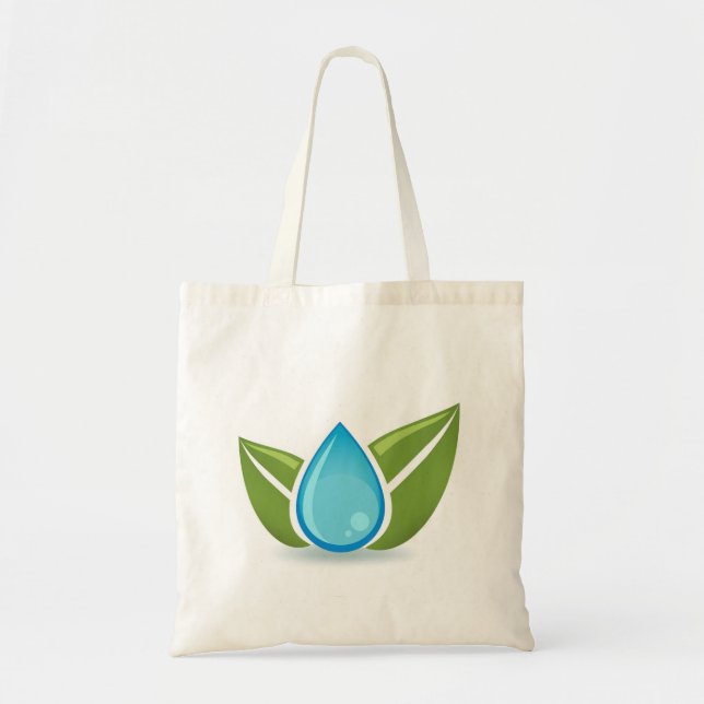 Cute Natural Tote Bag Tygkasse (Framsidan)