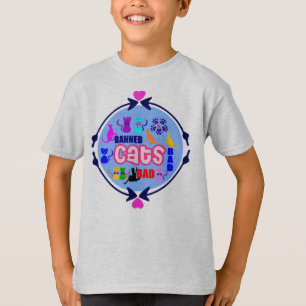 😻 🐾 ↷ Cute Naughty Cat Family Earth-vänlig T Shirt