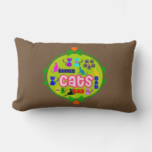 😻 🐾 ↷ ❤ Cute Naughty Cat Family Fabulous Lumbar Lumbarkudde