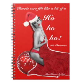 Cute Naughty Joke Sexy Pinup - Julbok Anteckningsbok