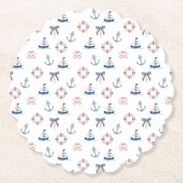 Cute Nautical och Coquette Infusion! Underlägg Papper