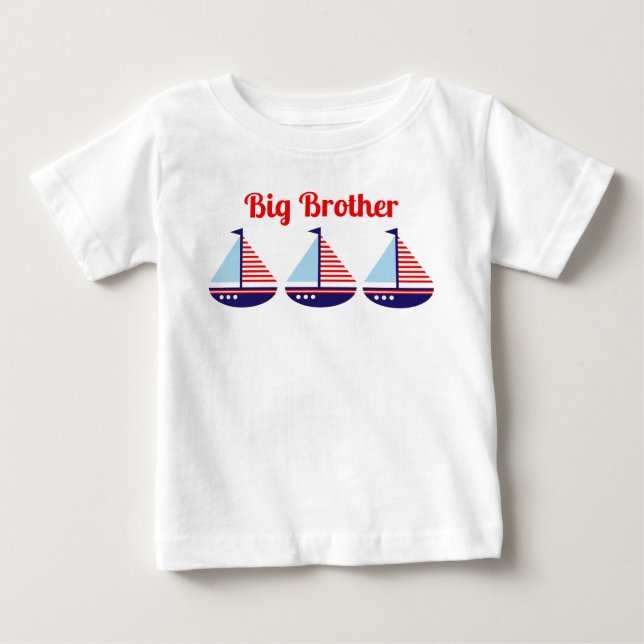 Cute Nautical Personlig Kids T Shirt (Framsida)