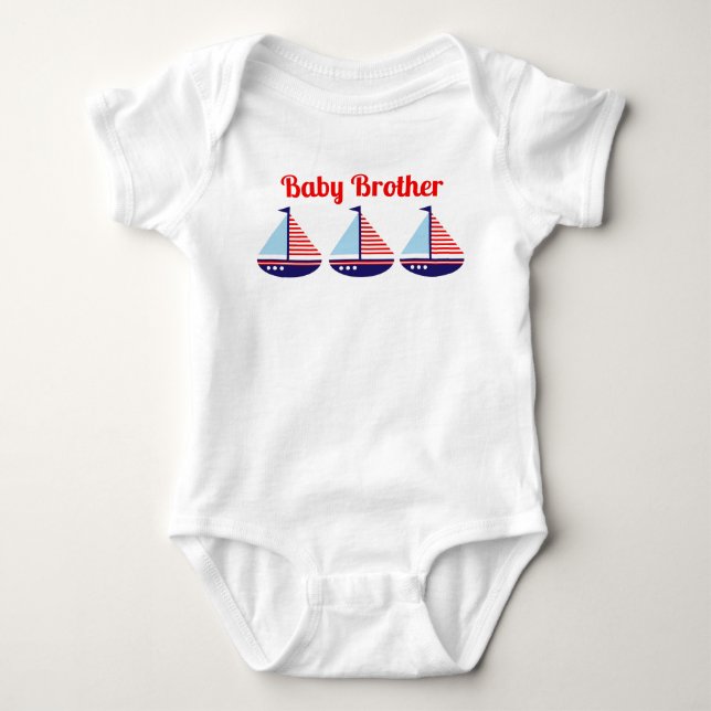Cute Nautical Personlig Kids T Shirt (Framsida)
