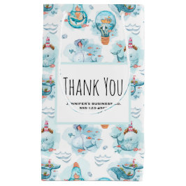 Cute Nautical Whales Watercolor Mönster Business