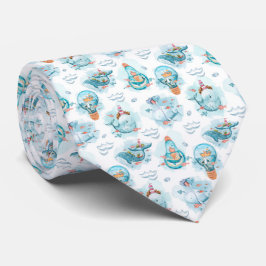 Cute Nautical Whales Watercolor Mönster Slips