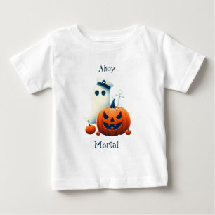Cute, nautisk/kustnära Halloween-spöke/pumpor T Shirt