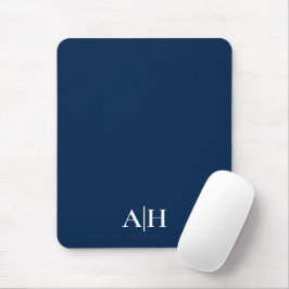 Cute Navy Blue and White, Modern Monogram Musmatta