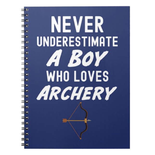 Cute Navy Blue Archery Gifts For Baby Boys Kids  Anteckningsbok (Framsidan)