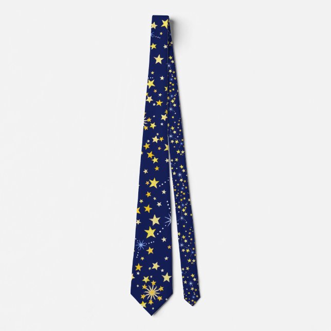 Cute Navy Blue Celestial Mönster Roligt Loely Star Slips (Framsida)