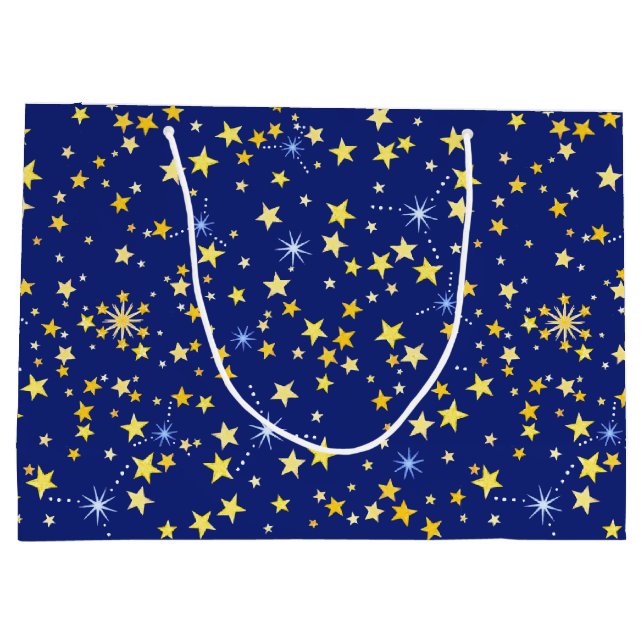 Cute Navy Blue Star Skriv ut sömlös Söt i Mönster (Baksidan)