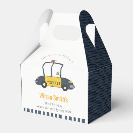 Cute Navy Gult Police Car Kids any age Birge Presentaskar